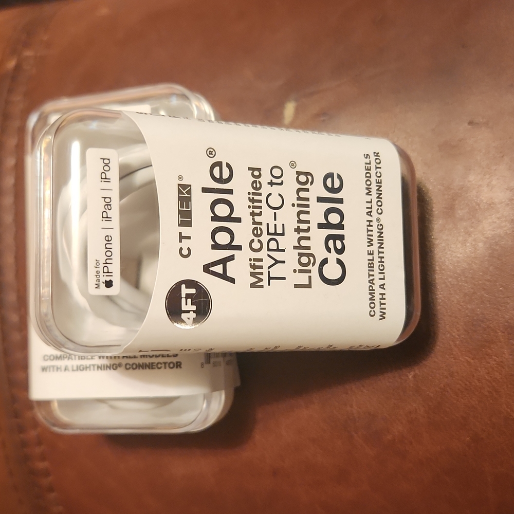 Type C to Lightening IPhone charging cable